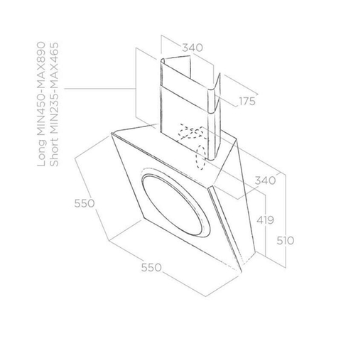 Máy Hút Mùi Elica Mini OM