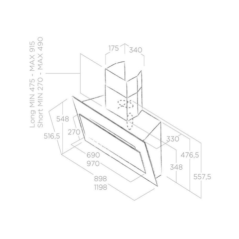 Máy Hút Mùi Elica VERTIGO