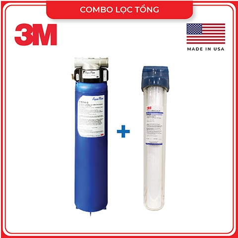 COMBO HỆ THỐNG LỌC TỔNG ĐẦU NGUỒN 3M + LỌC THÔ 3M CFS02