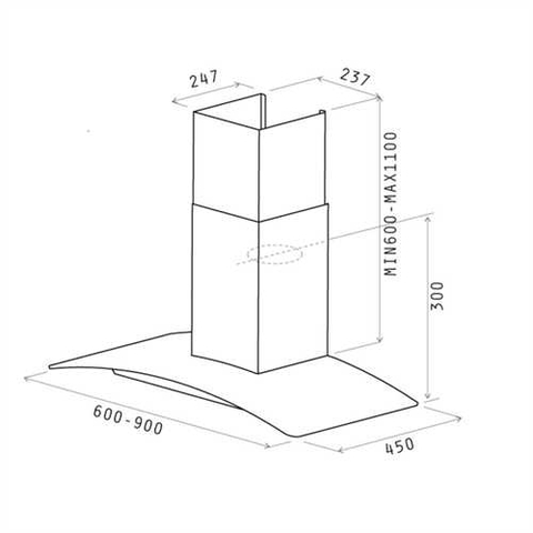 Máy Hút Mùi Áp Tường ELICA CIRCUS