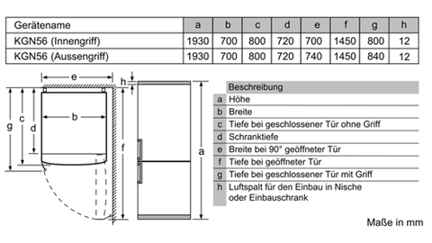 Tủ Lạnh BOSCH KGN56HI3P