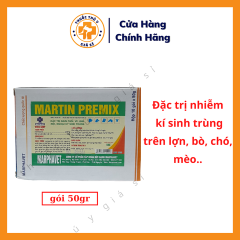 Martin Premix 50g Đặc Trị Ký Sinh Trùng Đường Máu