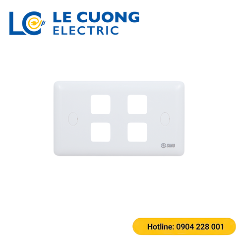 Mặt 4 công tắc S19 Sino