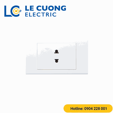 Ổ cắm đơn 2 chấu S18 Sino