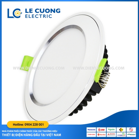 Đèn DL viền bạc 8w 3 màu Cenhouse