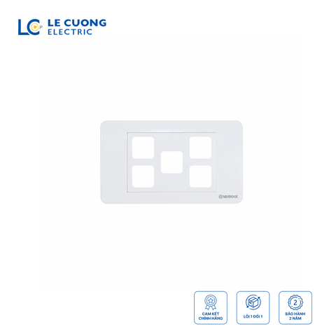 Mặt 5 công tắc S18A Sino