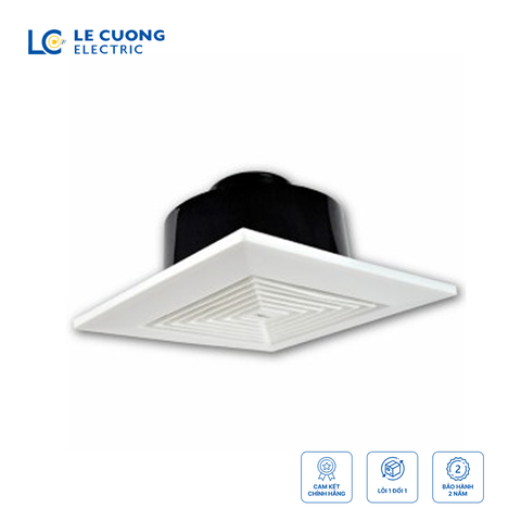 Quạt thông gió âm trần Grineu 25x25 hút thẳng