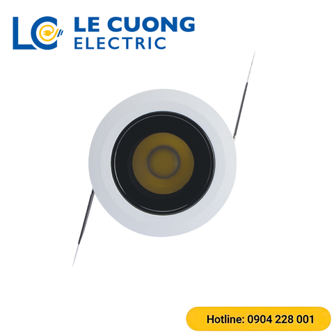 Đèn LED âm trần Downlight xoay góc AT22 Rạng Đông