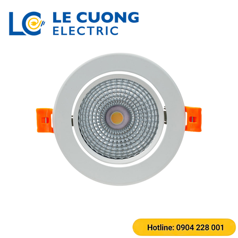 Đèn LED âm trần Downlight xoay góc AT40 Rạng Đông