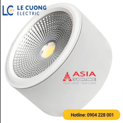 Đèn ống bơ nổi thân ngắn Asia vỏ trắng