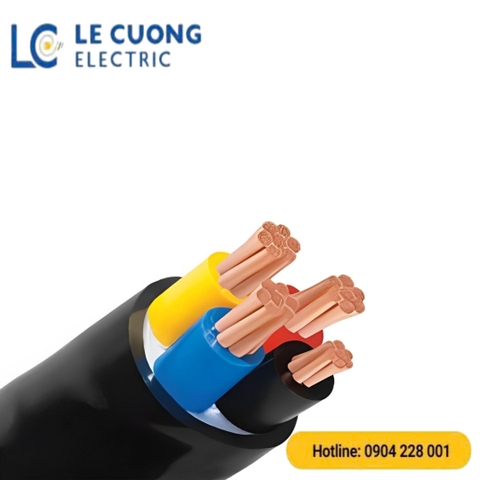 Cáp điện lực hạ thế có giáp bảo vệ CXV/DSTA-4x4-0,6/1KV Cadivi