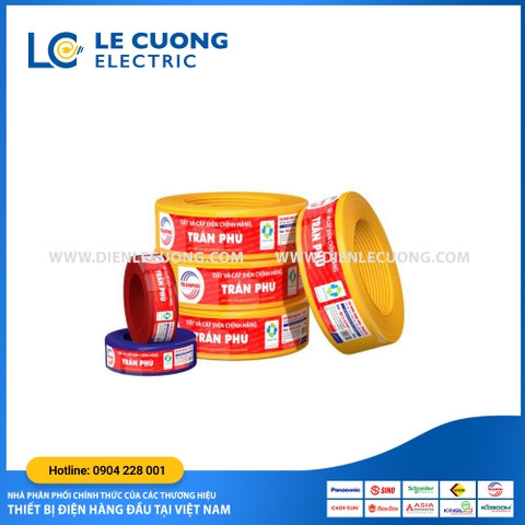 Dây đôi dẹt bọc PVC 2 lõi đồng Trần Phú (Cu/PVC/PVC)