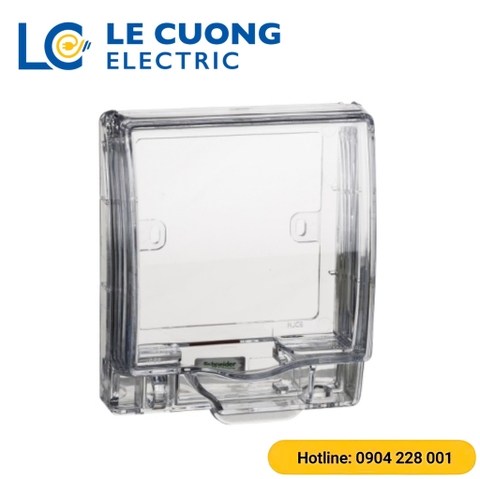 Mặt che (không đế) phòng thấm nước mặt đơn cho ổ cắm, loại 1 gang, IP55 Schneider ELECTRIC