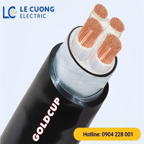 Cáp điện chống cháy 1x4 GoldCup (Cu/MICA/PVC-FR)