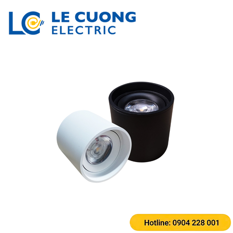 Đèn lon nổi xoay góc 7W GS Lighting