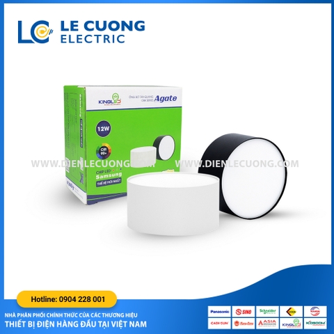 Đèn led ống bơ tán quang 12w đổi màu Kingled (OBK-SS Series)