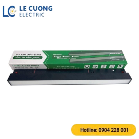 Đèn nam châm mỏng tán quang màu đen GS Lighting