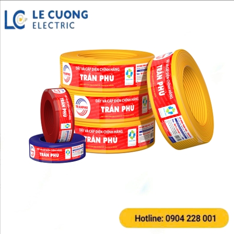 Dây đôi dẹt bọc PVC 2 lõi đồng Trần Phú (Cu/PVC/PVC)