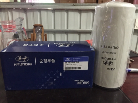 26320 84300 (LỌC NHỚT XE TẢI HUYNDAI XCIENT, UNIVERSE)