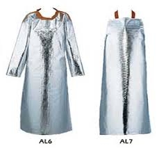 Yếm chịu nhiệt chống cháy có tay AL6
