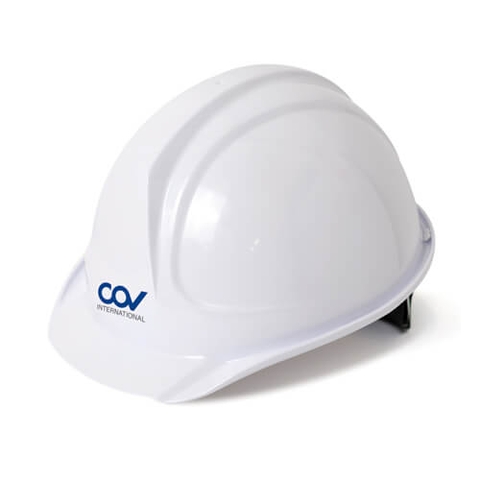 Mũ COV trắng mặt vuông COVH-301091