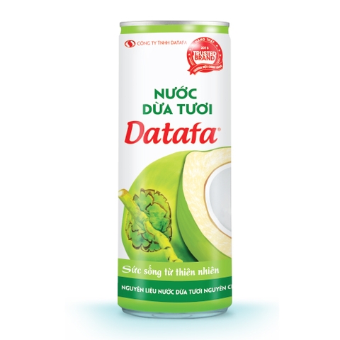 Nước Dừa Tươi Datafa - Thùng 24 lon 325ml