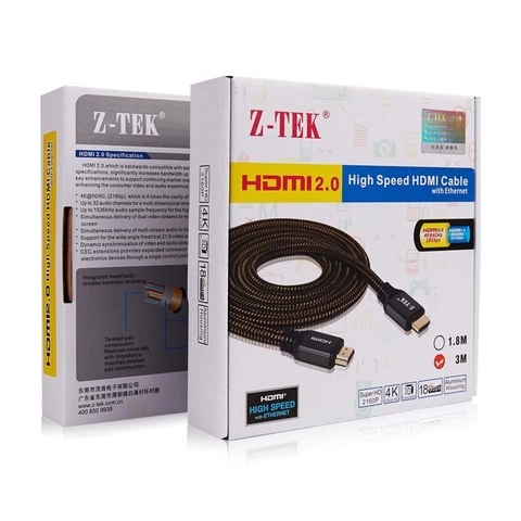 Cáp HDMI 4k dài 3 mét ZTEK ZY-266 ver 2.0