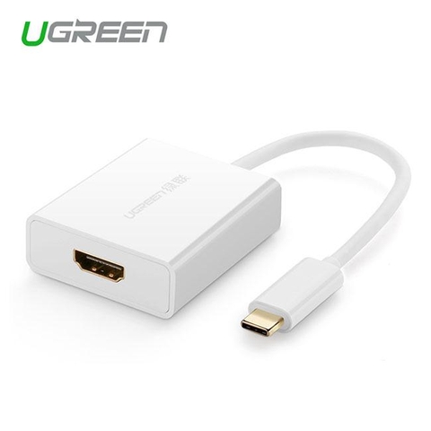 Cáp USB Type C to HDMI Ugreen 40273 hỗ trợ 4 k * 2 k cho apple macbook 12 inch và google chromebook pixel