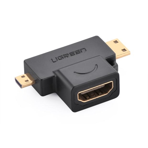 Đầu chuyển đổi HDMI ra micro HDMI và mini HDMI Ugreen 20144