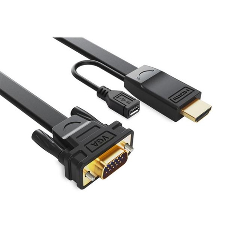 Cáp chuyển đổi từ HDMI to VGA Ugreen 40231 (có nguồn phụ)