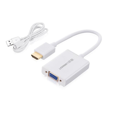 Cáp chuyển đổi HDMI to VGA có Audio Ugreen MM102