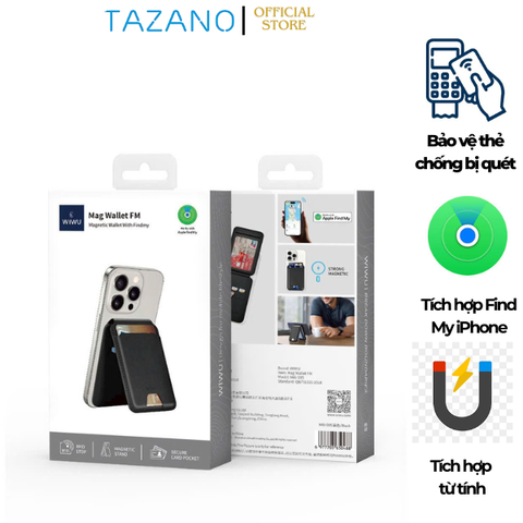 Ví WiWU Mag Wallet FM (WM-005) – Chiếc Ví Thông Minh Cho iPhone - Hàng Chính Hãng