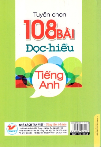 Tuyển Chọn 108 Bài Đọc Hiểu Tiếng Anh (Không CD)