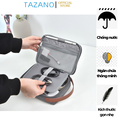 Túi Đựng Phụ Kiện WiWU Minimalist Tech Pouch, Chống Nước - Hàng Chính Hãng