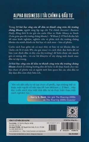 24 Bài học sống còn để đầu tư thành công trên thị trường chứng khoán 99k