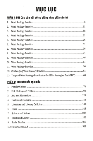 Tuyển Chọn 501 Câu Hỏi Tiếng Anh - Tập 1
