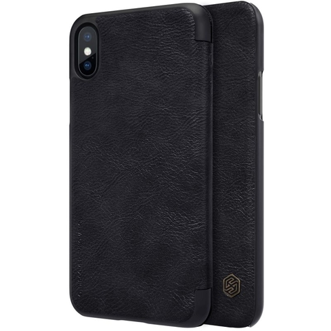 Bao Da Nillkin QIN Cho iPhone X / Xs (Màu Đen)