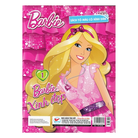 Barbie Xinh Đẹp 1 (Sách Tô Màu Có Hình Dán)