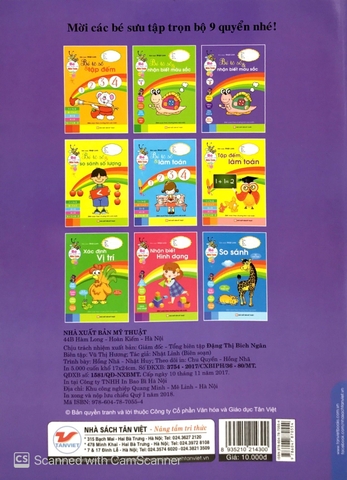 Bé Làm Quen Với Môn Toán - Bé Tô Số Và Nhận Biết Màu Sắc: Quyển 2