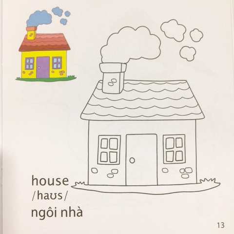 Bé Tập Tô Màu - Ngôi Nhà Mơ Ước