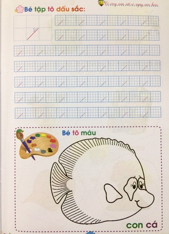 Bé Vào Lớp 1 - Tập Tô Chữ Cái - Quyển 1