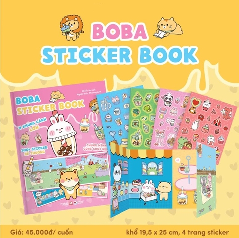Sách Sticker Khổ Lớn (Hơn 100 Sticker Bóc Dán Đáng Yêu)