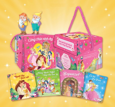 Boxset Khám Phá Thế Giới Diệu Kì Cùng 4 Nàng Công Chúa (Hộp 4 Cuốn)