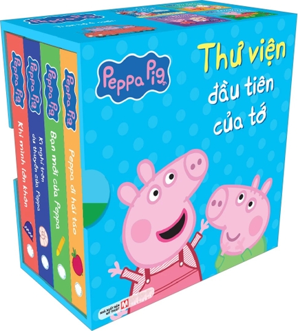 Boxset Peppa Pig: Thư Viện Đầu Tiên Của Tớ (Hộp 4 Cuốn)