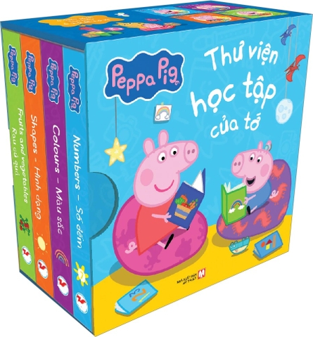 Boxset Peppa Pig: Thư Viện Học Tập Của Tớ (Hộp 4 Cuốn)