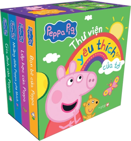 Boxset Peppa Pig: Thư Viện Yêu Thích Của Tớ (Hộp 4 Cuốn)