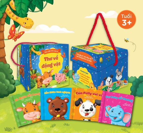 Boxset Thư Viện Nhỏ Của Tớ: Thơ Về Động Vật (Hộp 4 Cuốn)