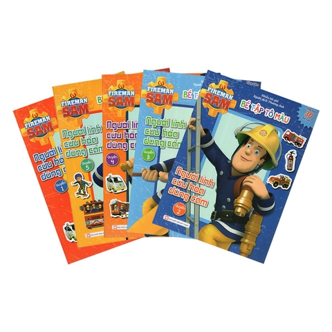 Bé Tập Tô Màu - Người Lính Cứu Hỏa Dũng Cảm - Quyển 4