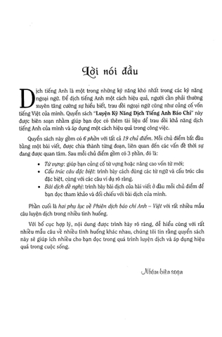 Luyện Kỹ Năng Dịch Tiếng Anh Báo Chí