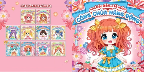 Sách Bóc Dán Và Tô Màu Công Chúa (Chọn Lẻ Theo Chủ Đề)